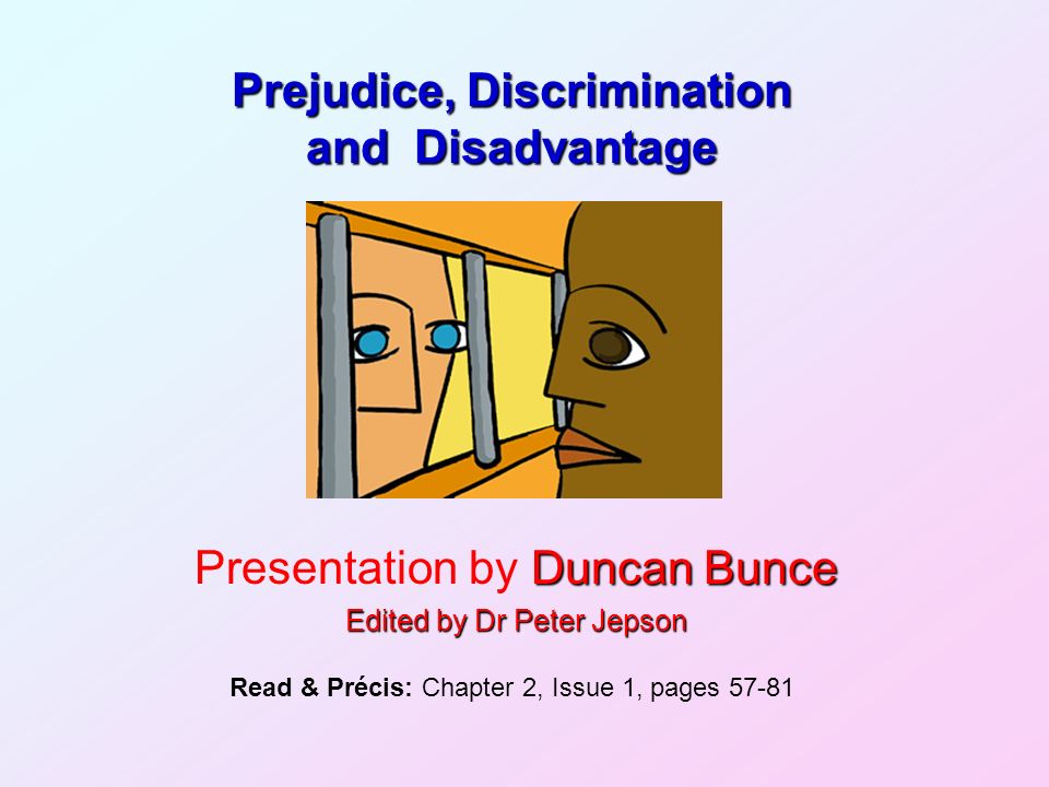 major difference between prejudice and discrimination in the workplace